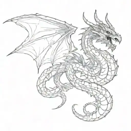 dragon and scorpion and smikolon tattoo design idea
