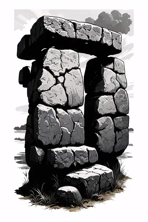 stonehenge tattoo design idea