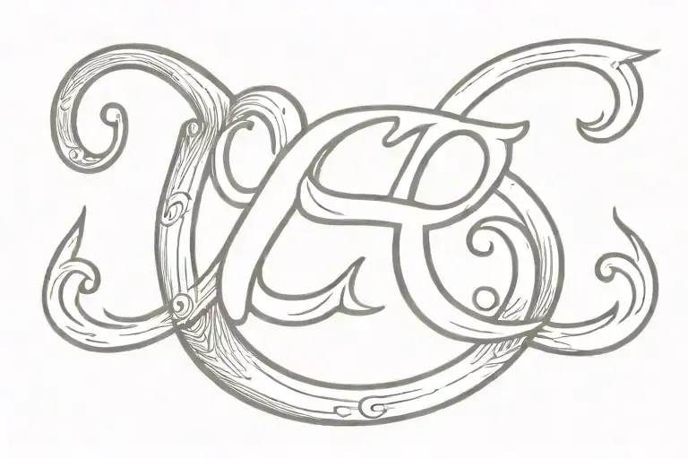 ampersand symbol with book open tattoo design idea