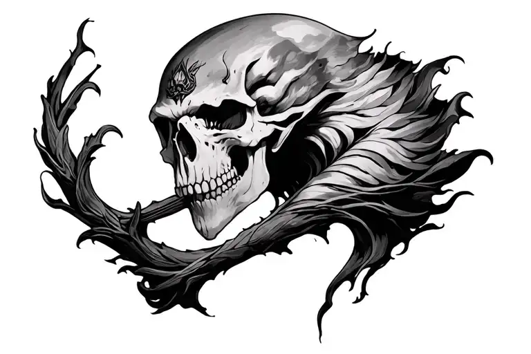 legends never die tattoo design idea