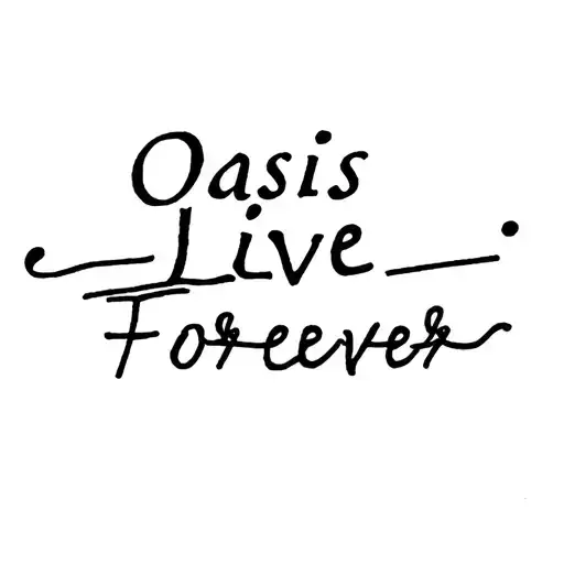 oasis live forever tattoo design idea
