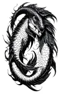 Pisces and Scorpio  tattoo design idea