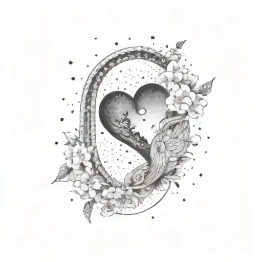 ambivalent Emotions in a restless Heart searching for a Future full of Hope and Balance and inner peace tattoo design idea