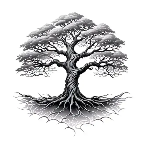 tree of life from genesis  tattoo design idea