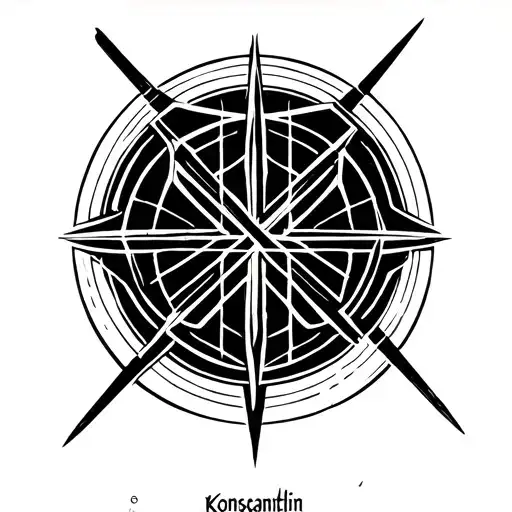 "Konstantin" constantine symbol tattoo design idea