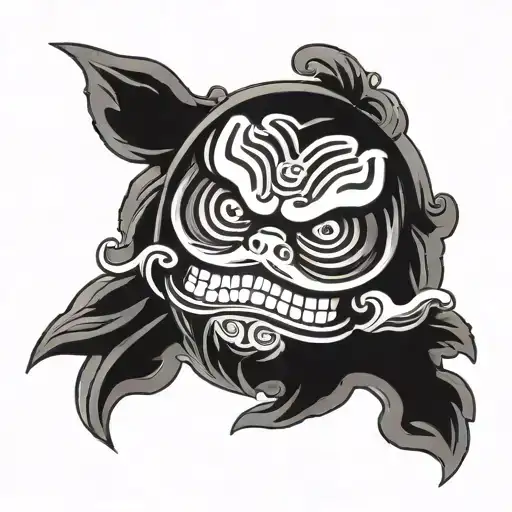 Daruma tattoo design idea