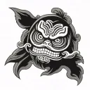 Daruma tattoo design idea