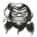 Daruma tattoo design idea