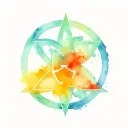 Holy Catholic trinity knot tattoo design idea