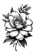 "Fine Line" Sampaguita tattoo design idea