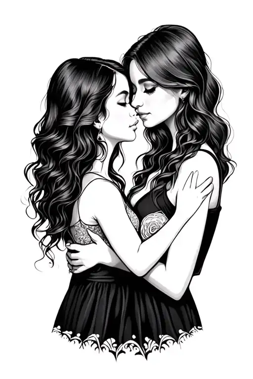 mother/ daughter tattoo tattoo design idea