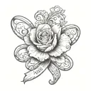 create a hand tattoo with Aug. 11th 1983 in roman numerals going across the wrist , put " Love you Mom" on top of the ha tattoo design idea