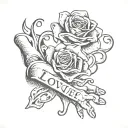 create a hand tattoo with Aug. 11th 1983 in roman numerals going across the wrist , put " Love you Mom" on top of the ha tattoo design idea