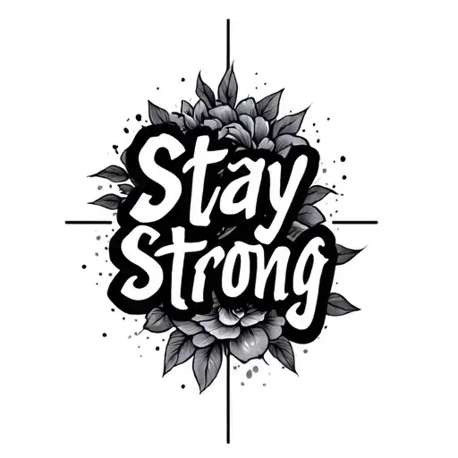 Stay Strong tattoo design idea