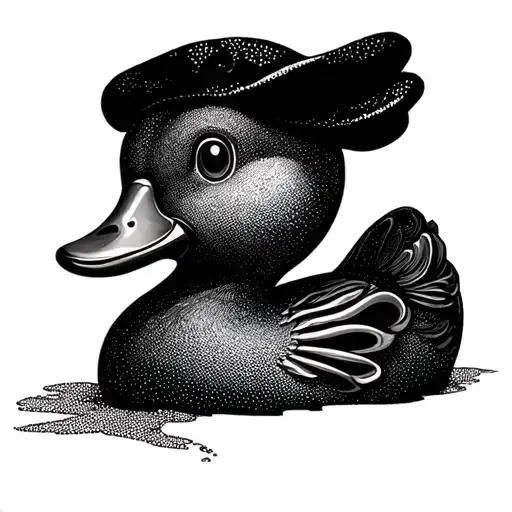 Rubber Duck tattoo design idea