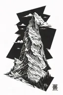 matterhorn tattoo design idea