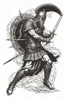 Spartacus gladiator tattoo design idea