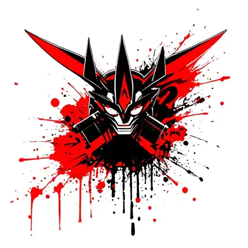 Goldorak and Candy tattoo design idea