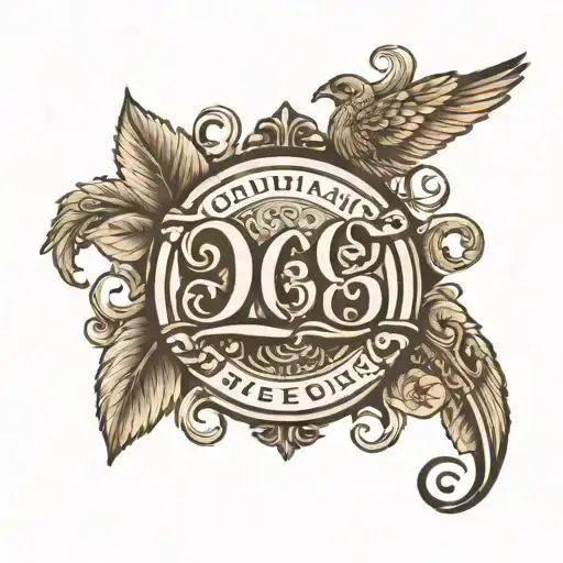 date tattoo above the elbow with symbolism for a deceased grandfather tattoo design idea