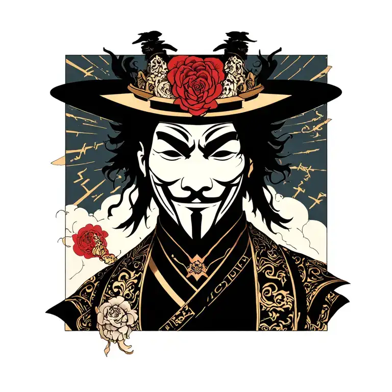 vendetta and Invictus text tattoo design idea