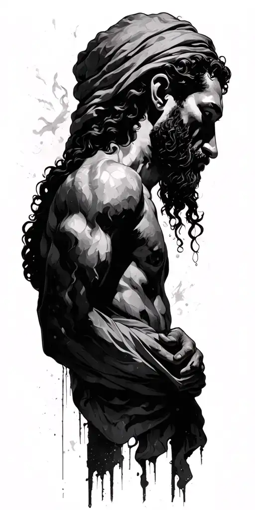 story of Job from the bible tattoo design idea