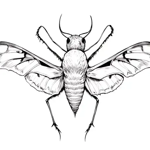 deaths head hawk moth tattoo design idea