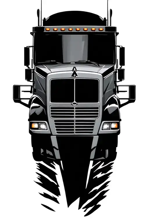 Truck Driver tattoo design idea