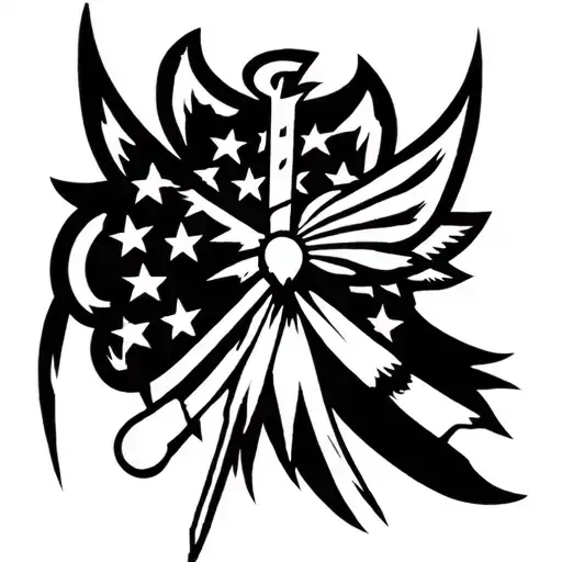 Warrior Soldier tattoo design idea