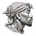 Tupac tattoo design idea