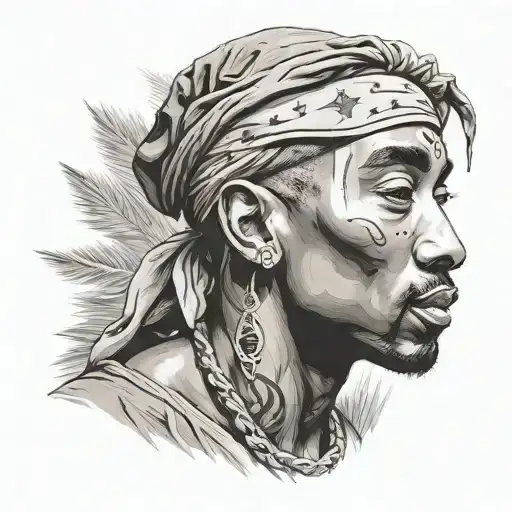 Tupac tattoo design idea