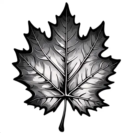 Oak Leaf tattoo design idea