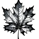 Oak Leaf tattoo design idea