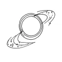 i want a tattoo that represents billie eilish’s song halley’s comet tattoo design idea