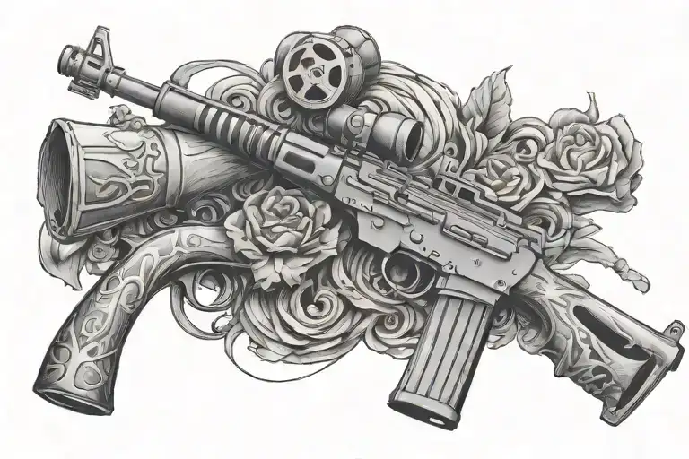 If you want peace, prepare for war tattoo design idea