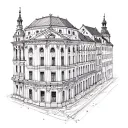 eastern europe architecture tattoo design idea