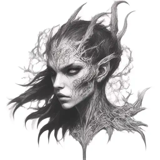 Daedric Prince boethia Arachne Spooky tattoo design idea