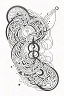 immortal infinite energy tattoo design idea