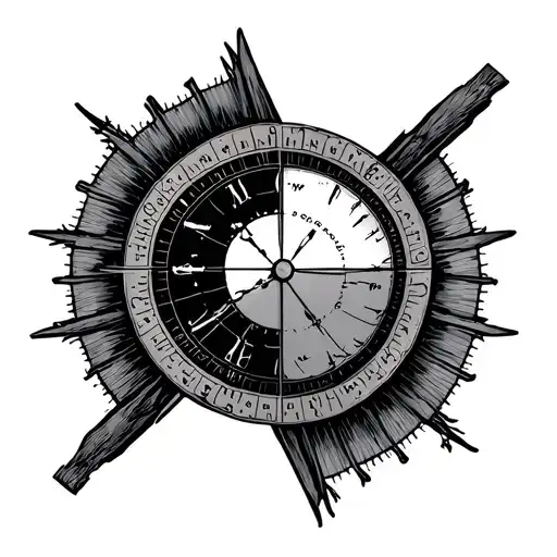Longitude And Latitude tattoo design idea