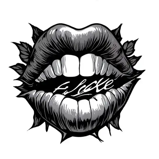 Fuck Love tattoo design idea