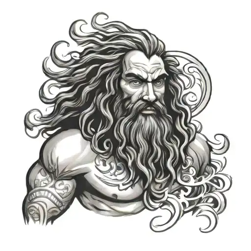 Samson tattoo design idea