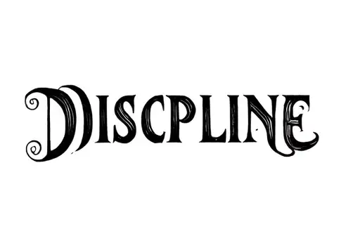 "Discipline " tattoo design idea