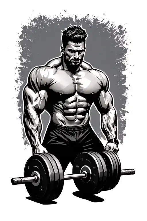 deadlifts, muscle, love tattoo design idea