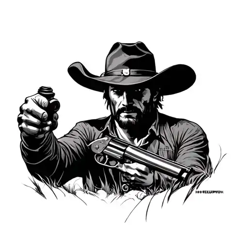 Red Dead Redemption tattoo design idea