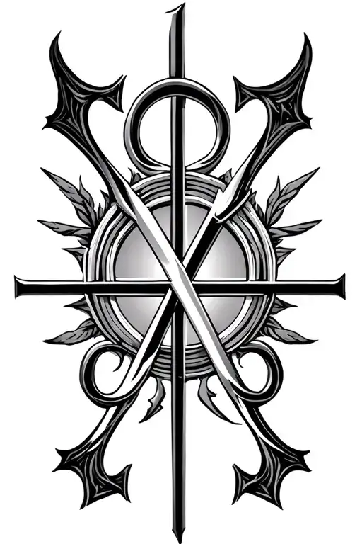 Chi Rho , alpha omega logo tattoo design idea