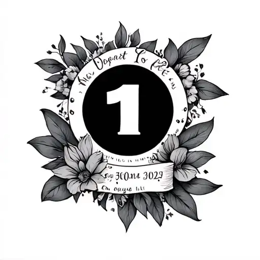 child birth date tattoo tattoo design idea