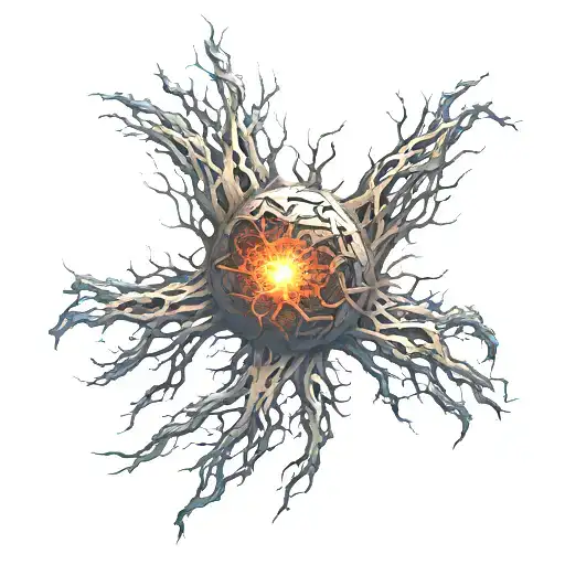 tattoo on forearm, of the flare, from the maze runner, looking like an infection tattoo design idea