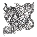 libra taurus virgo zodiac sign maori tattoo tattoo design idea