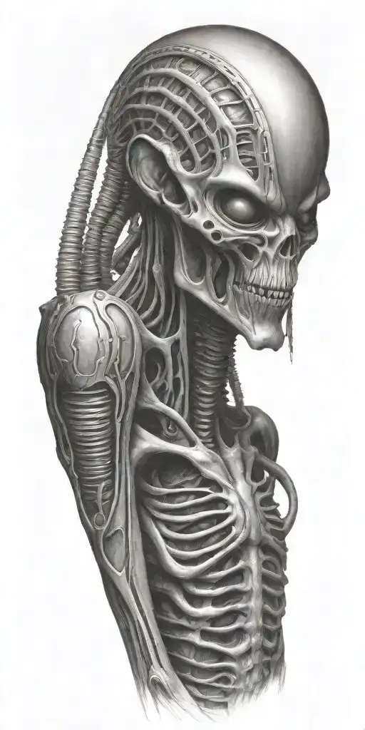 H.R. Giger Alien tattoo design idea