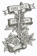 Bible verse tattoo design idea