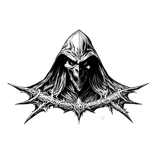nazgul lord of the rings tattoo design idea